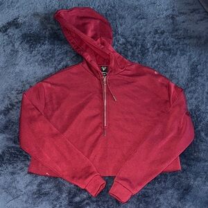 Windsor Red Cropped Hoodie
